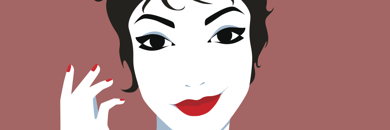 My Courage With Illness Isn't a Personality Trait. It's a Skill. Woman with ironic facial expression