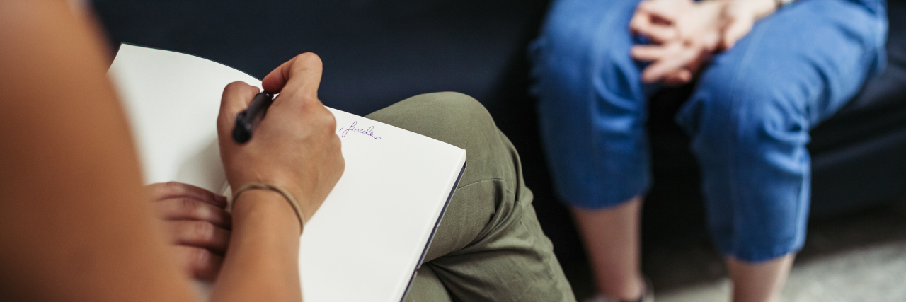 Finding the Right Therapist for You Psychotherapy session, woman talking to his psychologist in the studio