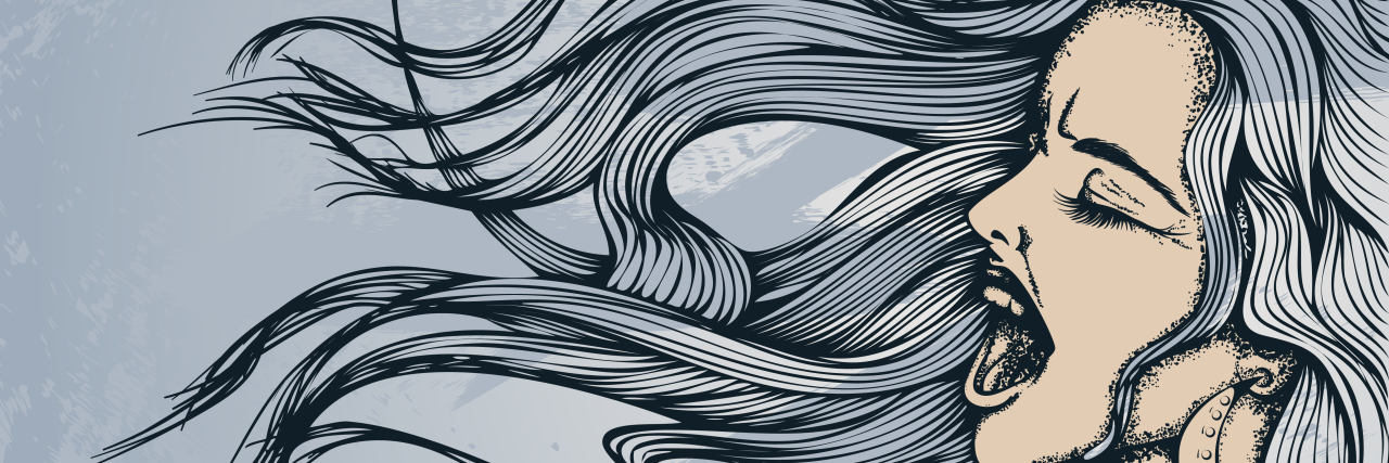 Anxiety Is Not Dramatic Young screaming woman