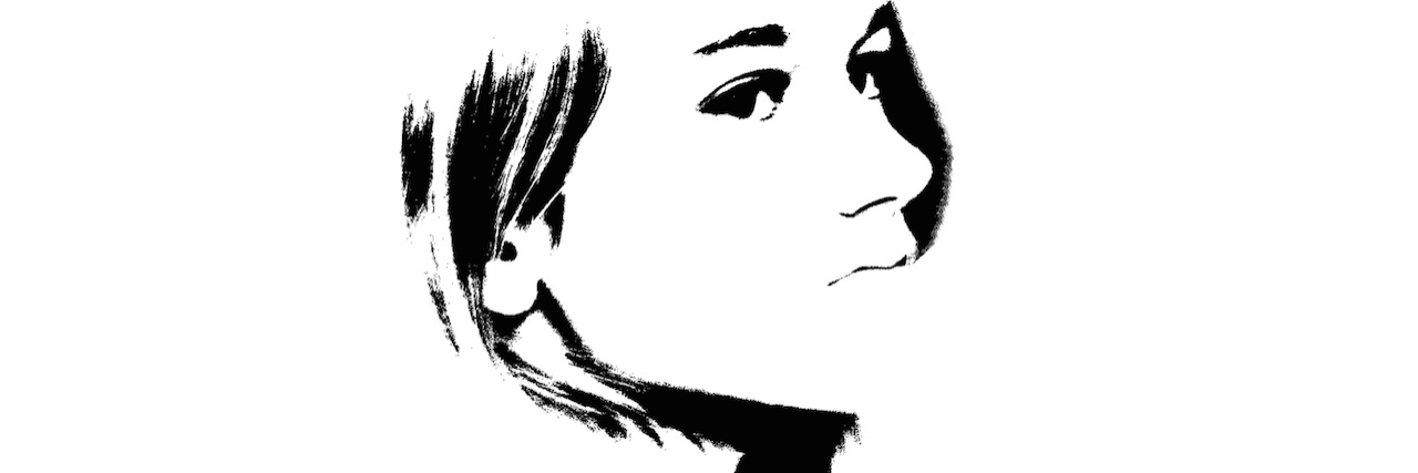 The Lies I Tell About PTSD and Depression A black and white portrait of a woman