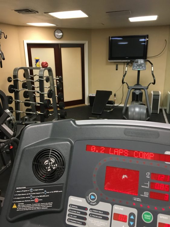treadmill at gym
