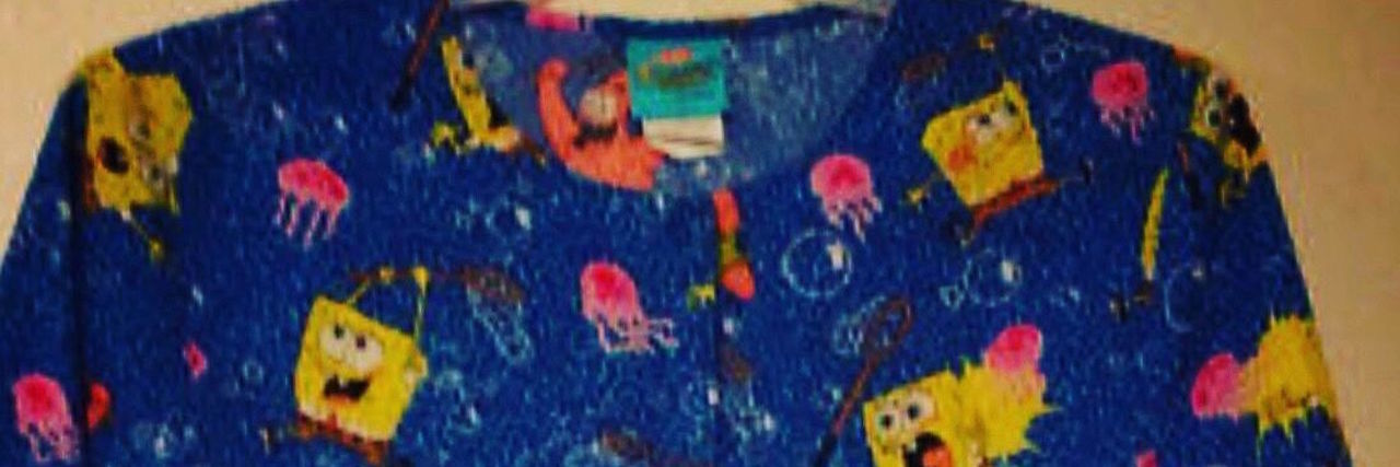 Thank You to the Pediatric Nurse Who Helped Me Before Heart Surgery to the nurse in the spongebob scrubs