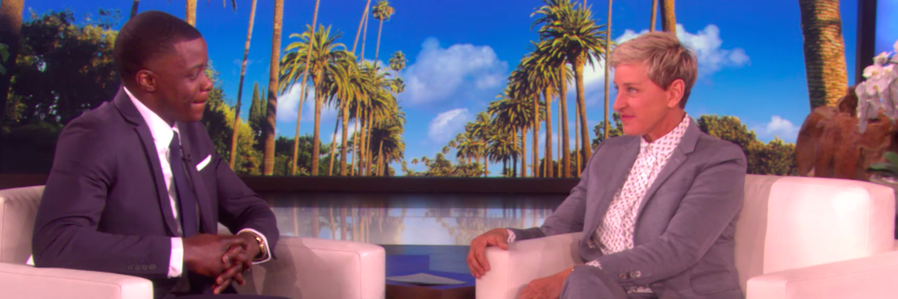 'Waffle House Hero' James Shaw Jr. Talks Mental Health on 'Ellen' James Shaw Jr. on the set of the Ellen Show