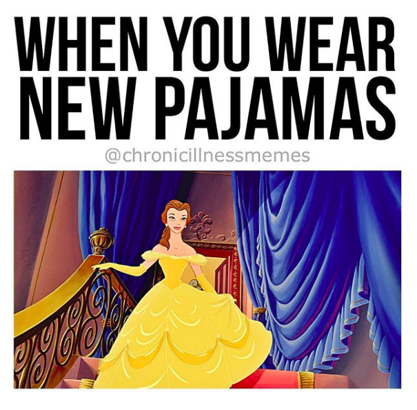 when you wear new pajamas