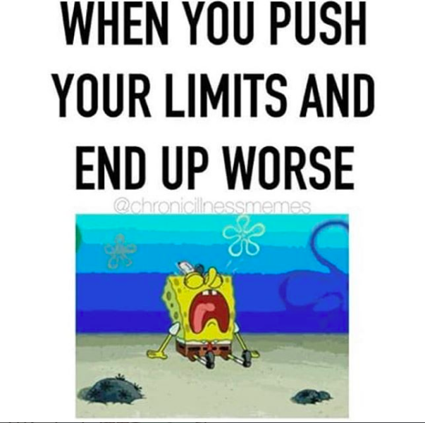 when you push your limits and end up worse