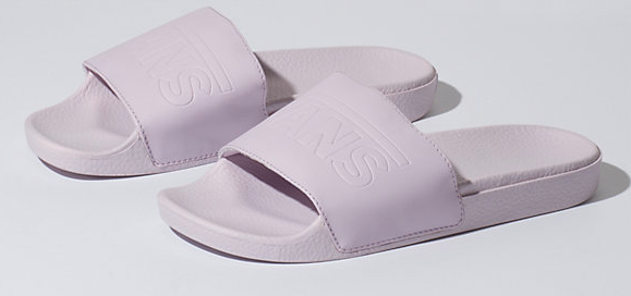 pale purple slide sandal