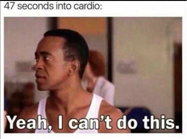 47 seconds into exercise... yeah, I can't do this