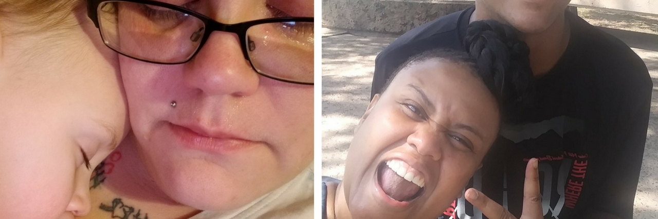 Photos Moms With Mental Illness Want to Post on Facebook, But Don't two moms and their kids