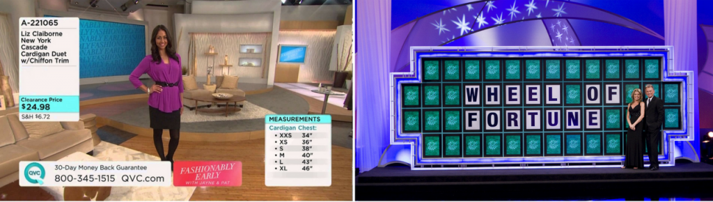 qvc and wheel of fortune on the game show network