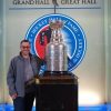 Louis Scarantino visiting the Hockey Museum.