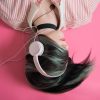 woman headphones