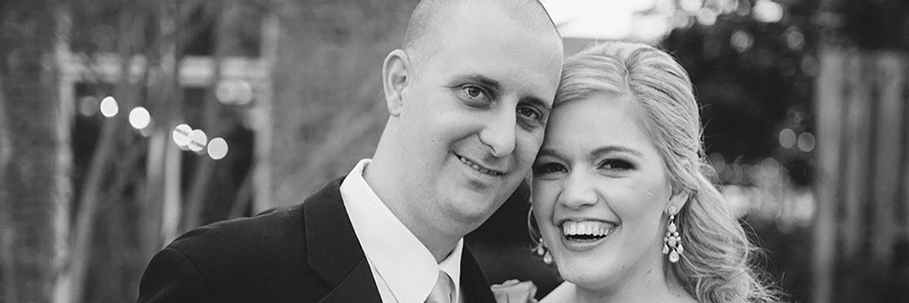 Online Dating With Cerebral Palsy Brooke and Brandon at their wedding.