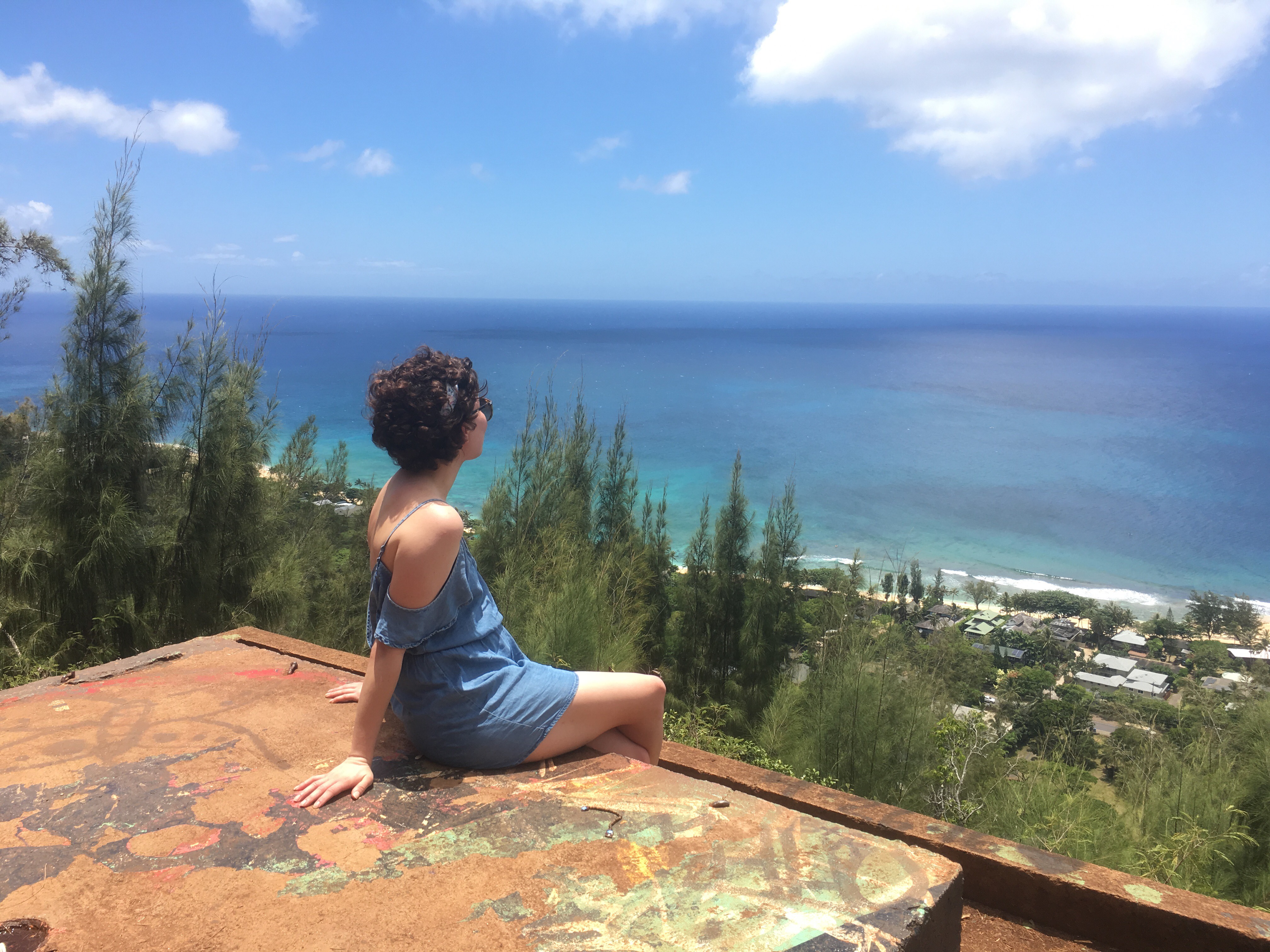 sitting on a cliff in tasmania