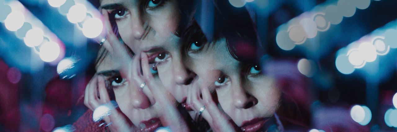 Chronic Traumatic Encephalopathy From Domestic Violence woman image distorted mirror like