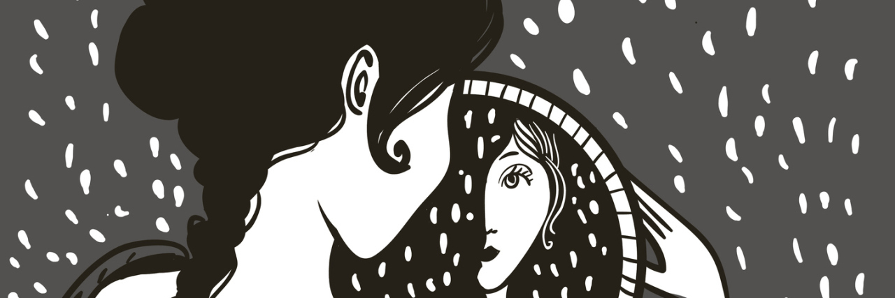 I Cannot Gain Weight. Please Stop Wishing You Had My Problem. girl looks in the mirror