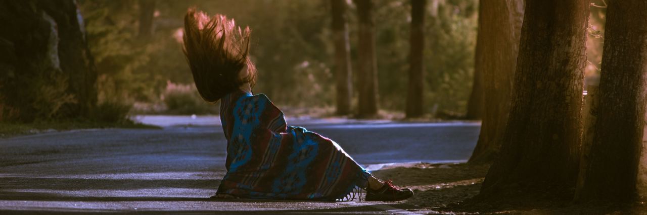 When Childhood Mental Illness Affects Your Chronic Illness as an Adult woman falling on street