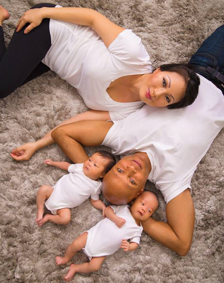 OCD therapist Dr. Yip with twin babies