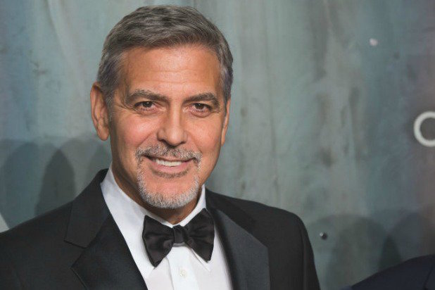 george clooney smiling