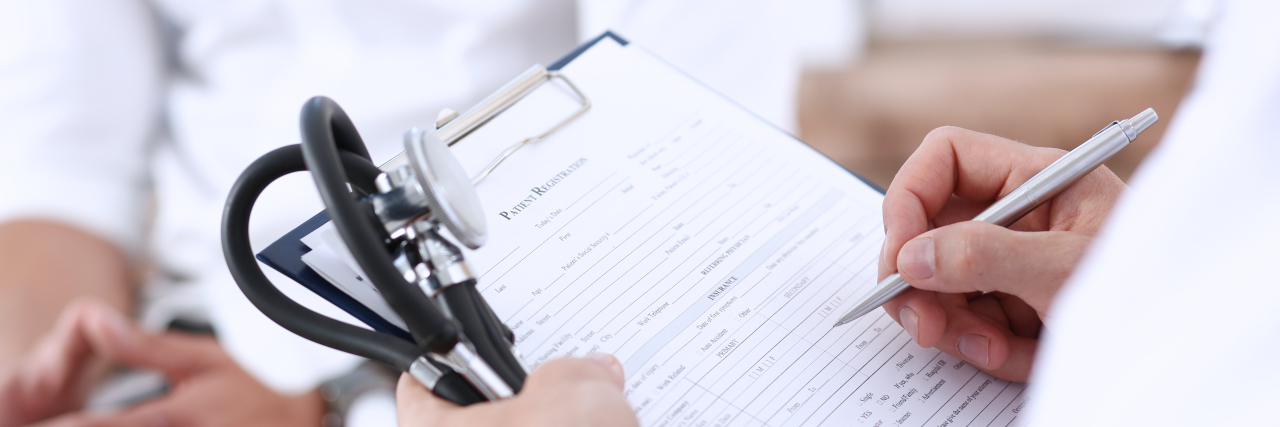 Autism Misdiagnosed as Anxiety Doctor meeting patient and taking notes.