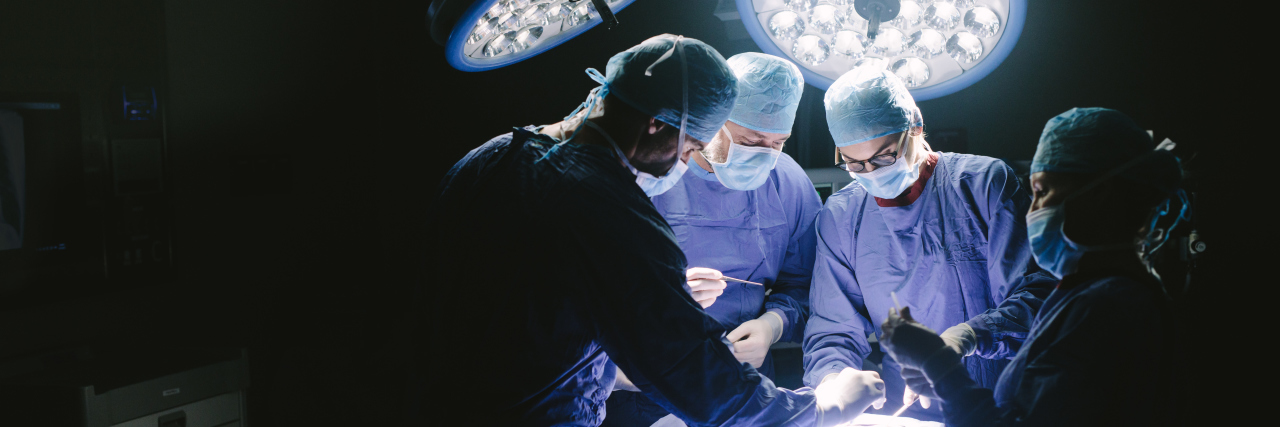 The Emotions of a Life-Changing Surgery Journey Doctors during surgery on patient in hospital.