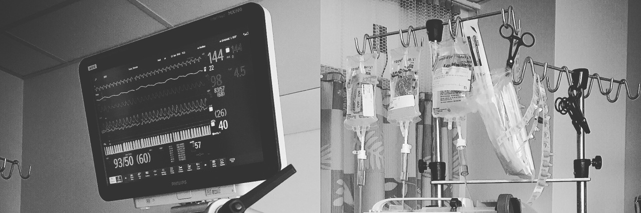 How Pumping Helped Me Cope With My Child's NICU Stay and CHD Black and white image of NICU monitors