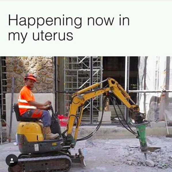 happening now in my uterus