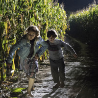 Left to right: Millicent Simmonds and Noah Jupe in A QUIET PLACE, from Paramount Pictures.