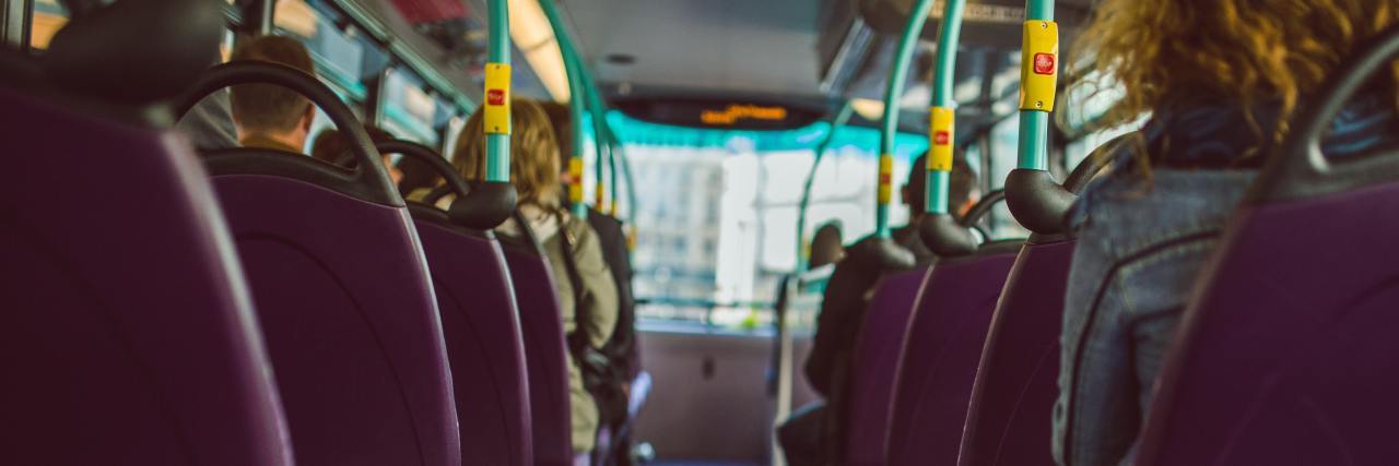 What I Learned About Gratitude With Arthritis on the Bus inside of bus