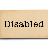 Label that says "Disabled."