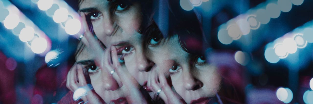 What Is Body Dysmorphic Disorder? woman separated by mirror into many face