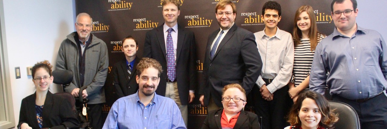 Ryan with Derek Shields and other people with disabilities.