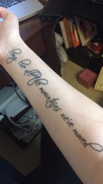 taylor swift lyric tattoo