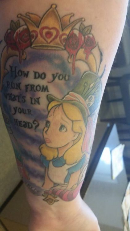 alice in wonderland tattoo