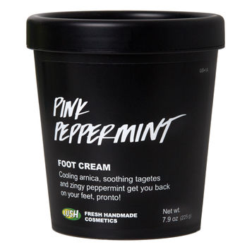 LUSH pink peppermint foot cream