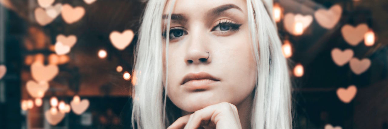 No, My Binge Eating Disorder Is Not a 'Lack of Willpower' woman determined/angry face