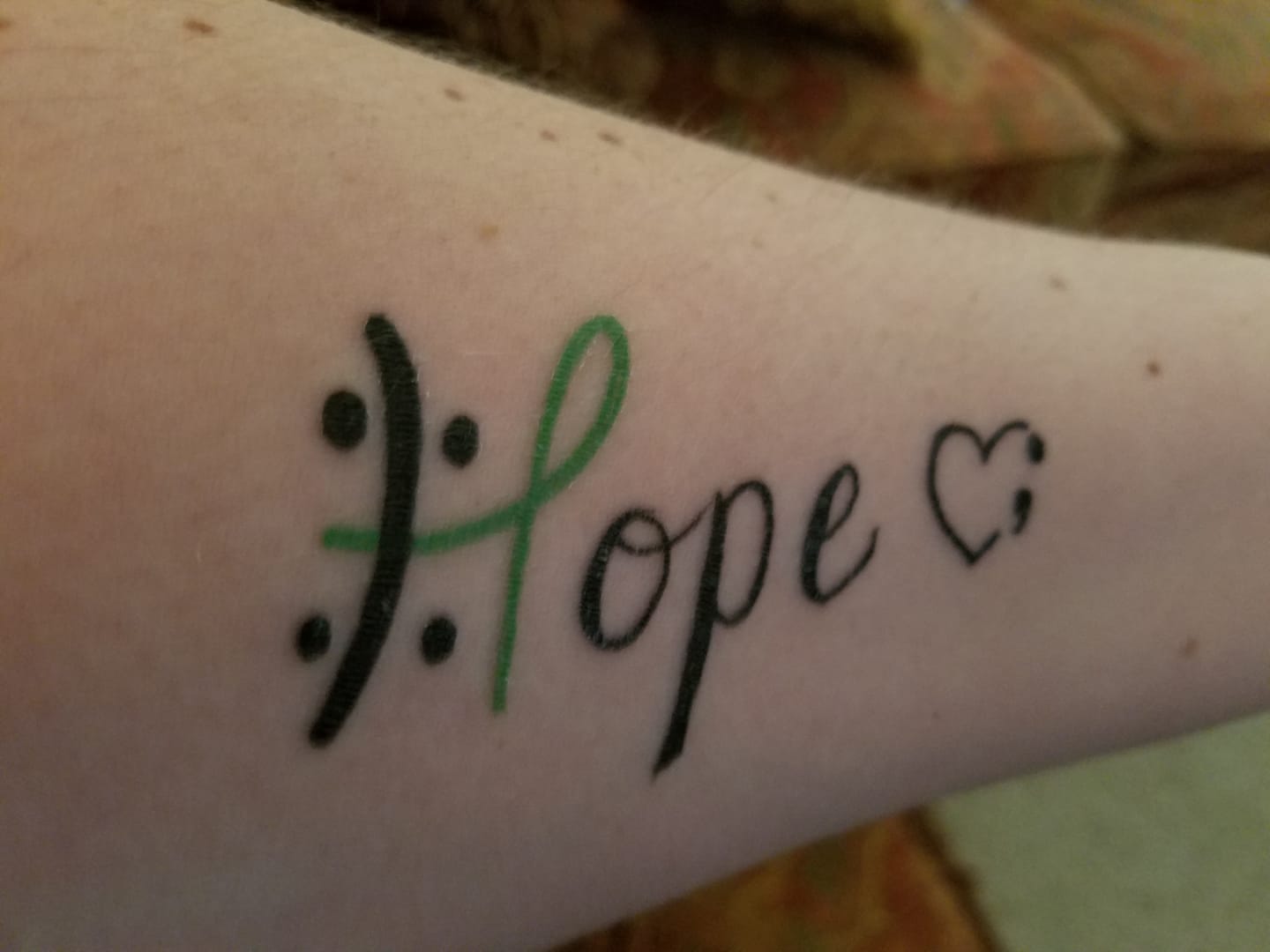 hope tattoo bipolar disorder semicolon