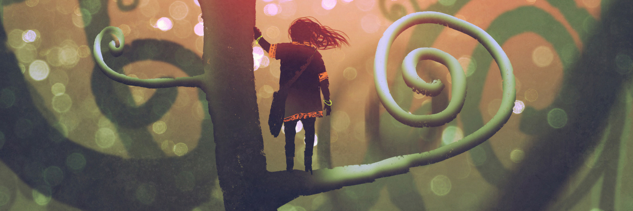 10 Conditions That May Be Misdiagnosed as Anxiety A girl with a misdiagnosed condition is standing on top of a tree. 10 Conditions That May Be Misdiagnosed as Anxiety