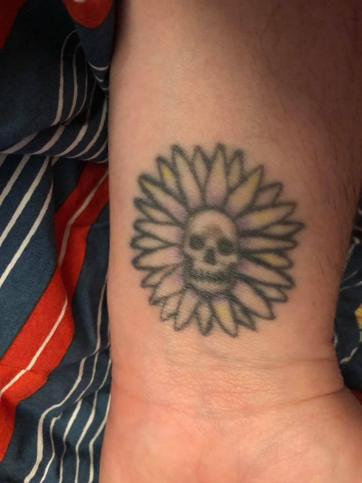daisy skull tattoo bipolar disorder