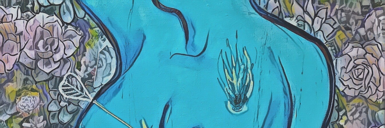 Why People With Chronic Illness Can't Always 'Listen to Their Bodies' painting of a woman's body by the author