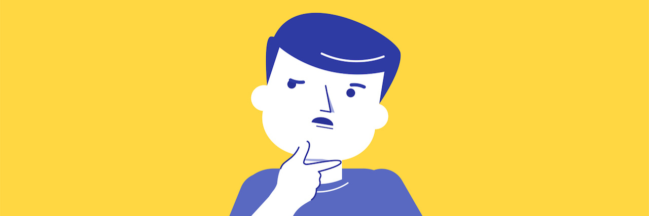 How I Know If My Thoughts Are Obsessive Cartoon of a man thinking