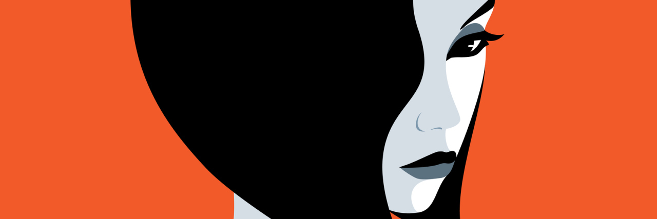 When Doctors Ignore Physical Symptoms Because You Have Mental Illness woman with dark hair against red background