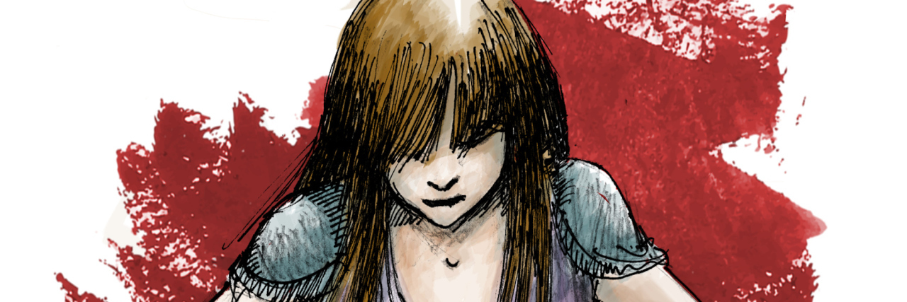 Childhood Abuse and Borderline Personality Disorder Depressed and upset young girl