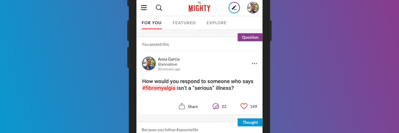 Inside The Mighty: Two New Ways to Help Each Other photo of a mighty thought