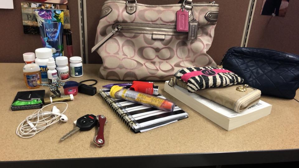 content's of the author's niece's purse