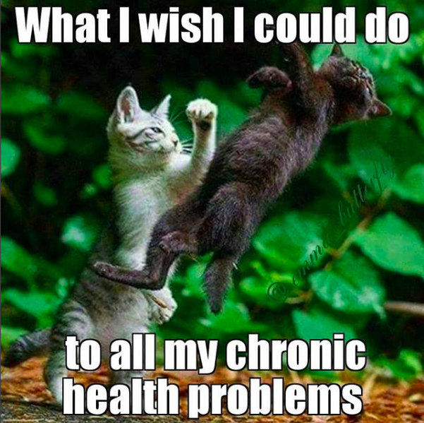 what I wish I could do to all my chronic health problems
