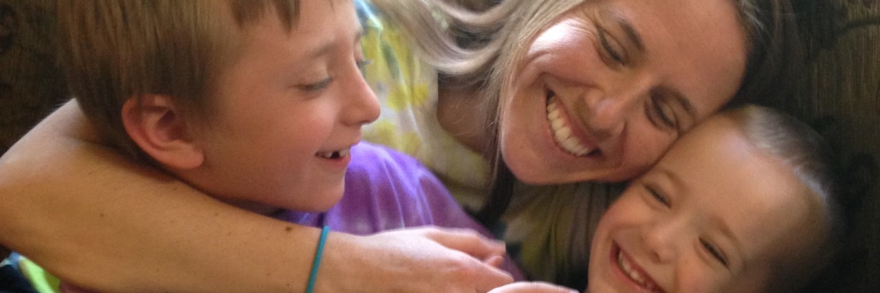 What You Don't Talk About When Your Child Has a Chronic Condition the mother and her children