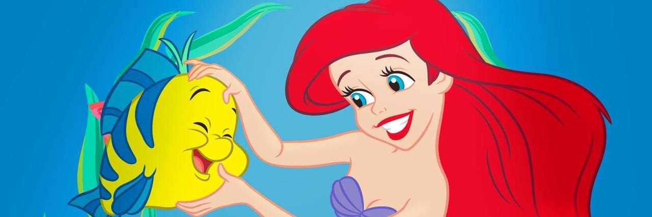 Why Juvenile Arthritis Makes Me Want to Be Part of Ariel's World An illustration of Ariel underwater.