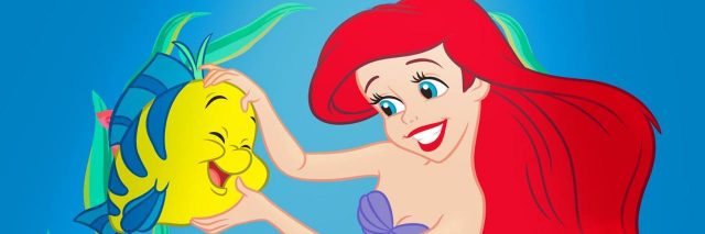 An illustration of Ariel underwater.