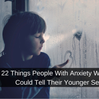 A young boy looking out a foggy window: 22 Things People With Anxiety Wish They Could Tell Their Younger Selves