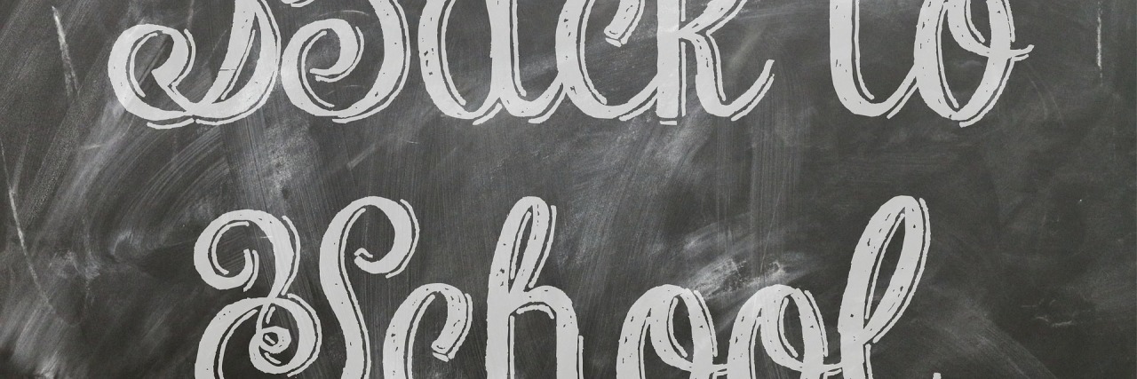 Preparing for Back-to-School as a Teacher With Migraine 'back to school' written on a chalkboard